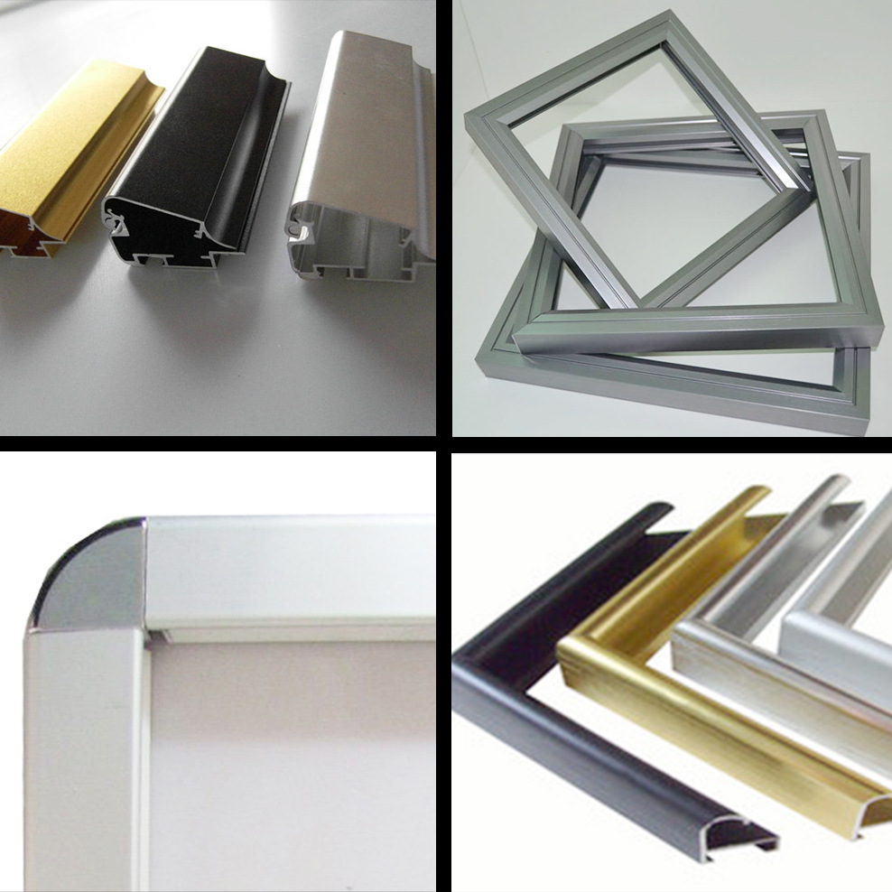 工厂直销画框 金属相框 铝合金黑色金色银色相框