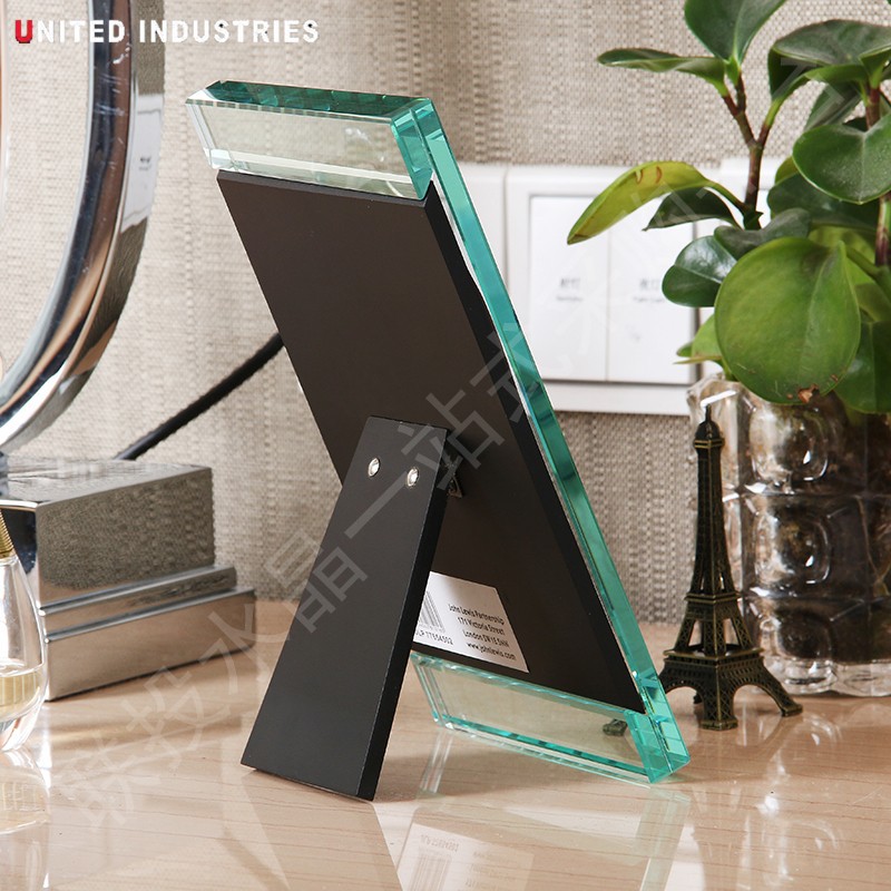 供应7寸加厚玻璃水晶相框创意可分离框架时-相框,相架