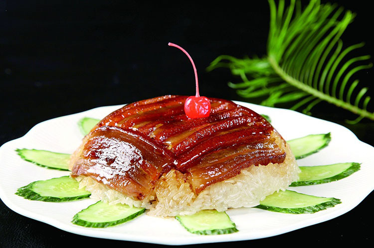 四川名菜甜烧白美宁夹沙肉400g克川菜成