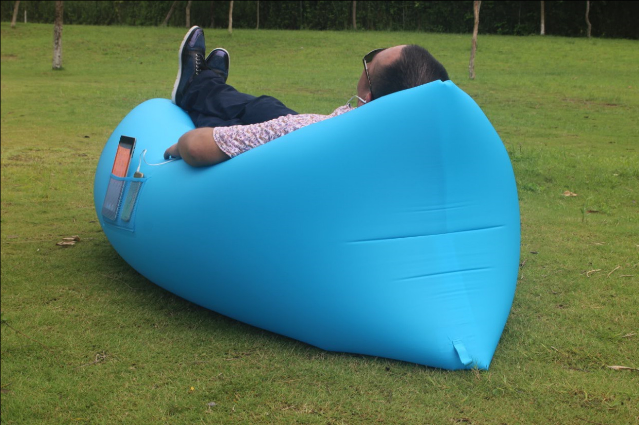 欧美lamzac单口无内胆户外懒人充气床.户外懒人沙发床可折叠睡袋