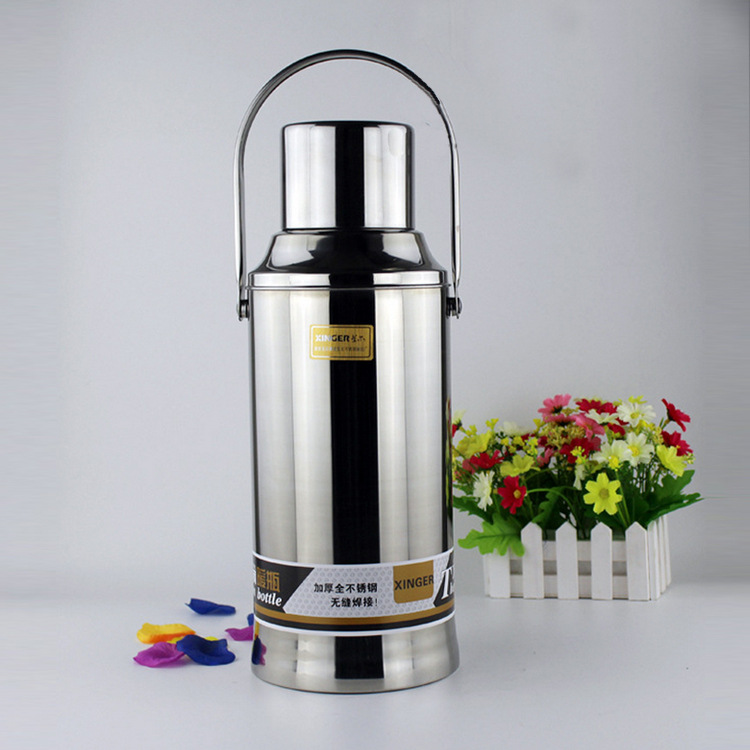 8p磅不锈钢本色平嘴保温热水瓶 无磁五江内胆婚庆暖壶保温暖瓶