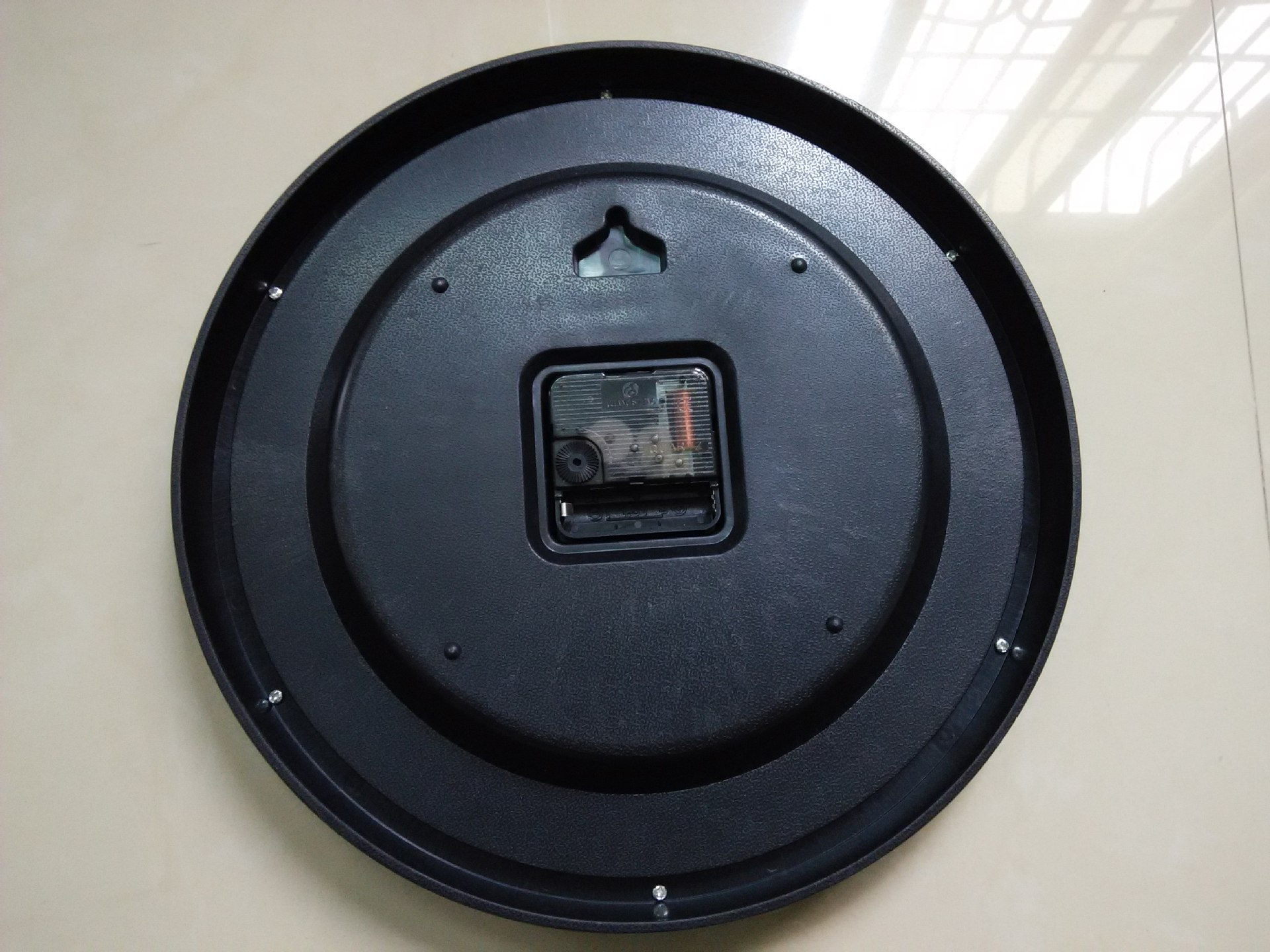 30cm 玻璃圆形欧式客厅挂钟 静音石英钟 电镀外圈 可印logo