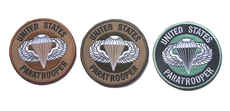军迷户外美国usaf伞兵刺绣臂章背包魔术贴战术个性贴章士气肩章