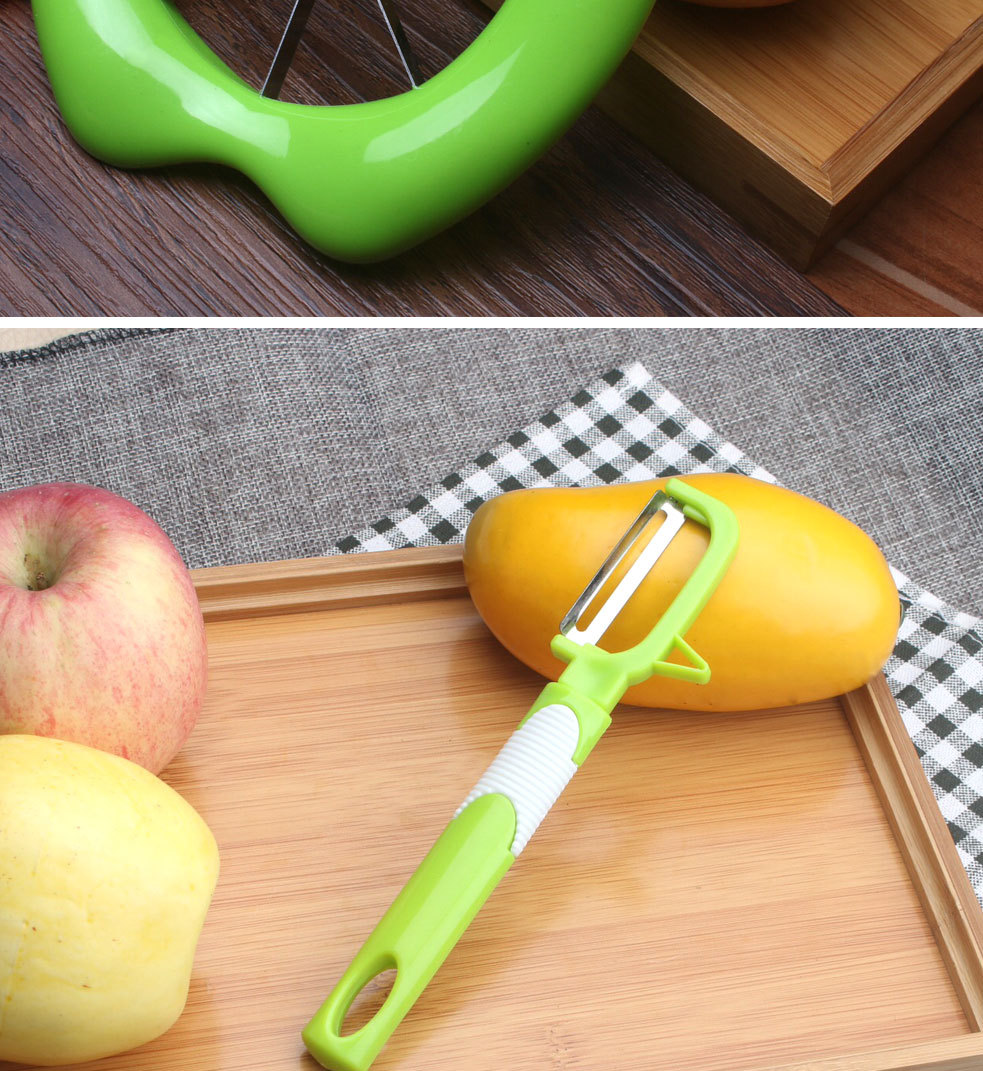 厂家直销 苹果切果器分果器塑料切片器 不锈钢苹果切 分果刀