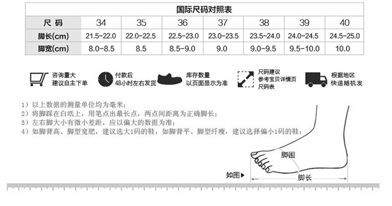 情况下(请亲告诉您的客人在试鞋时在鞋底下垫块纸,退换货保持鞋子干