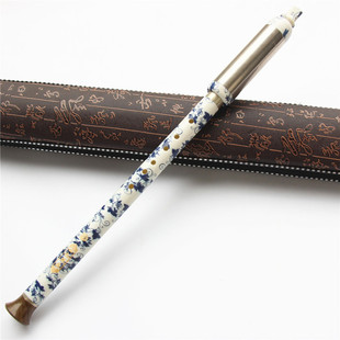 厂家供应高档可拆仿青花瓷巴乌 配置仿皮包装盒