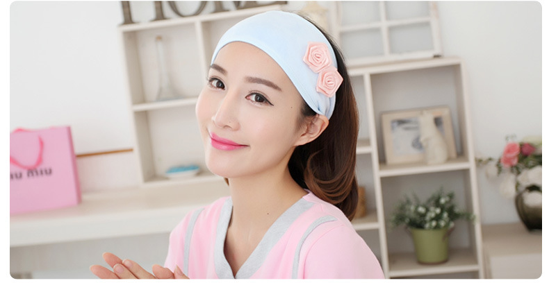 韩版天鹅绒玫瑰花秋冬款产妇帽防风头巾孕妇沐浴洗脸化妆头巾批发