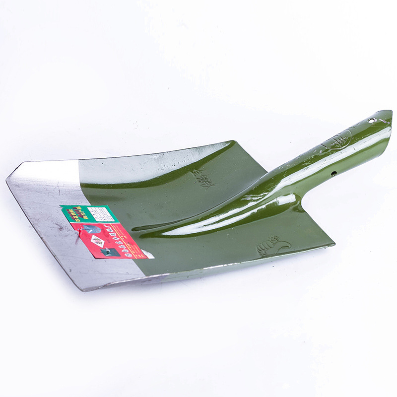 特厚绿白头平锹 平口钢铲 铁锨五金工具