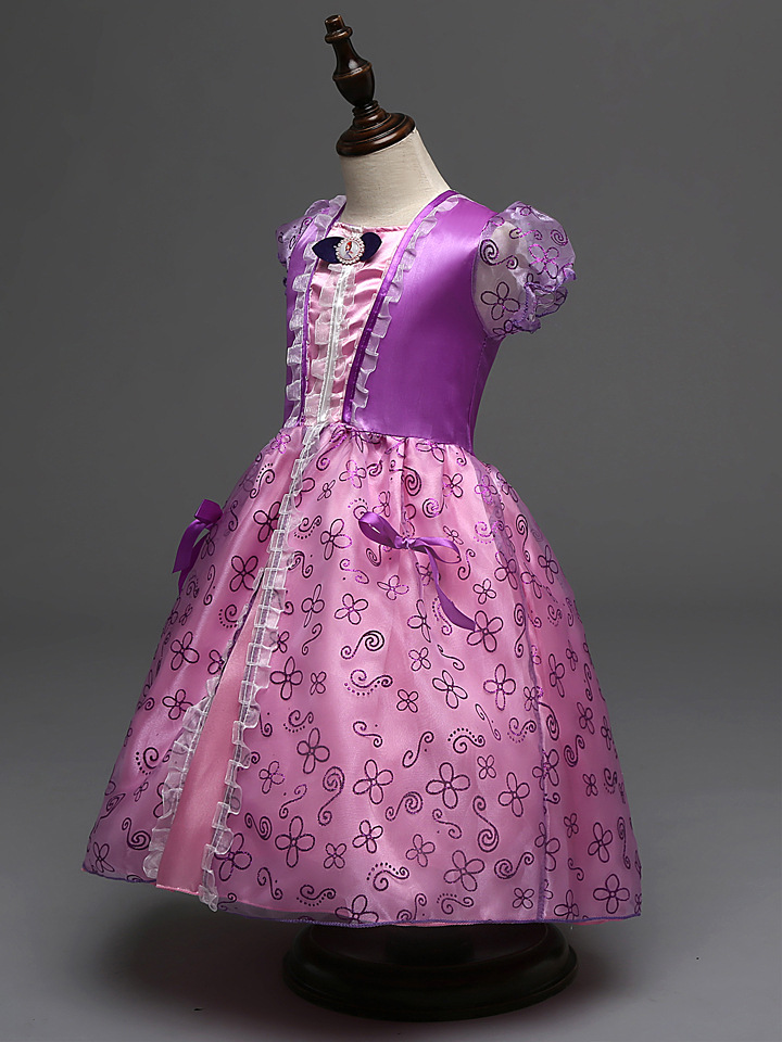 ins 冰雪奇缘公主裙索菲亚连衣裙sofia童裙儿童演出服厂家直销