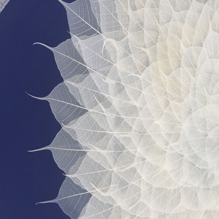 现代简约客厅菩提叶装饰画新中式玄关书房挂画菩提树叶