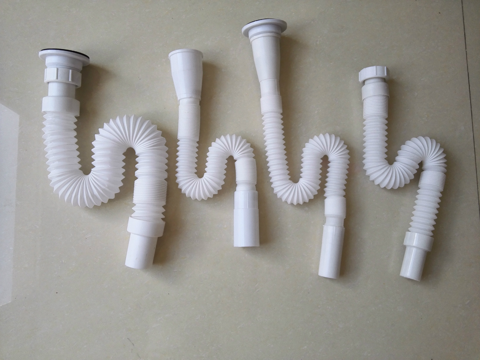 厂家生产销售伸缩洗衣机排水管多口径pp白色洗衣机出水管通用型2m