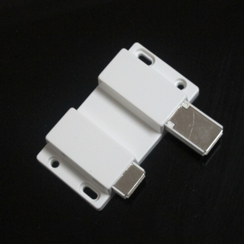 美恬牌橱柜门碰 强磁柜门吸 按压式磁碰 双开门磁碰 碰珠