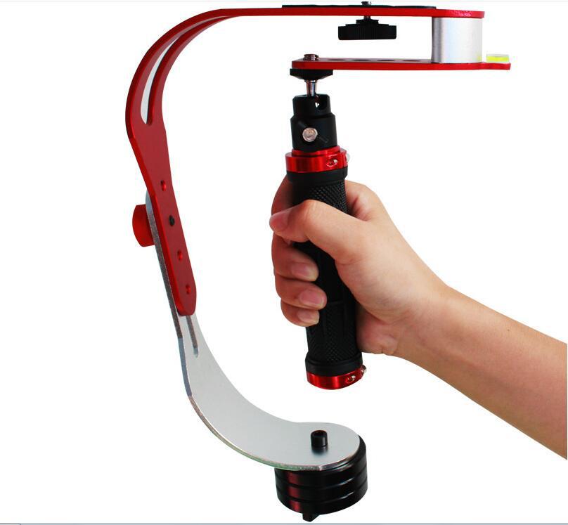 gopro手持稳定平衡器 小蚁单反摄像机铝合金弓形相机固定台自拍杆