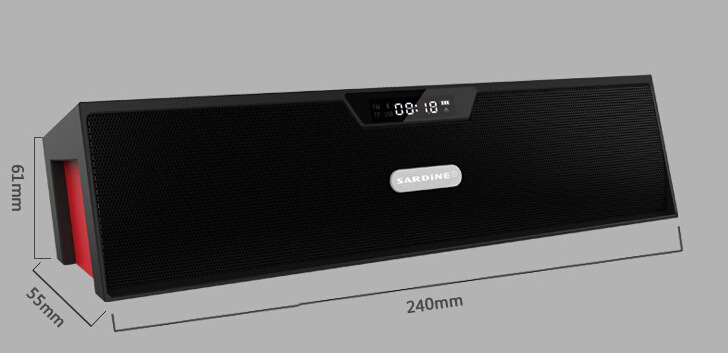 sardine沙丁鱼sdy019无线4.0蓝牙音箱带fm闹钟支持无损音乐音箱