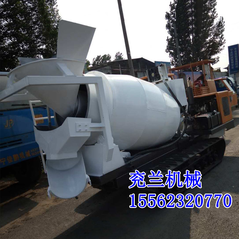 履带式混凝土运输车 小型履带式罐车 履带式混凝土搅拌运输车