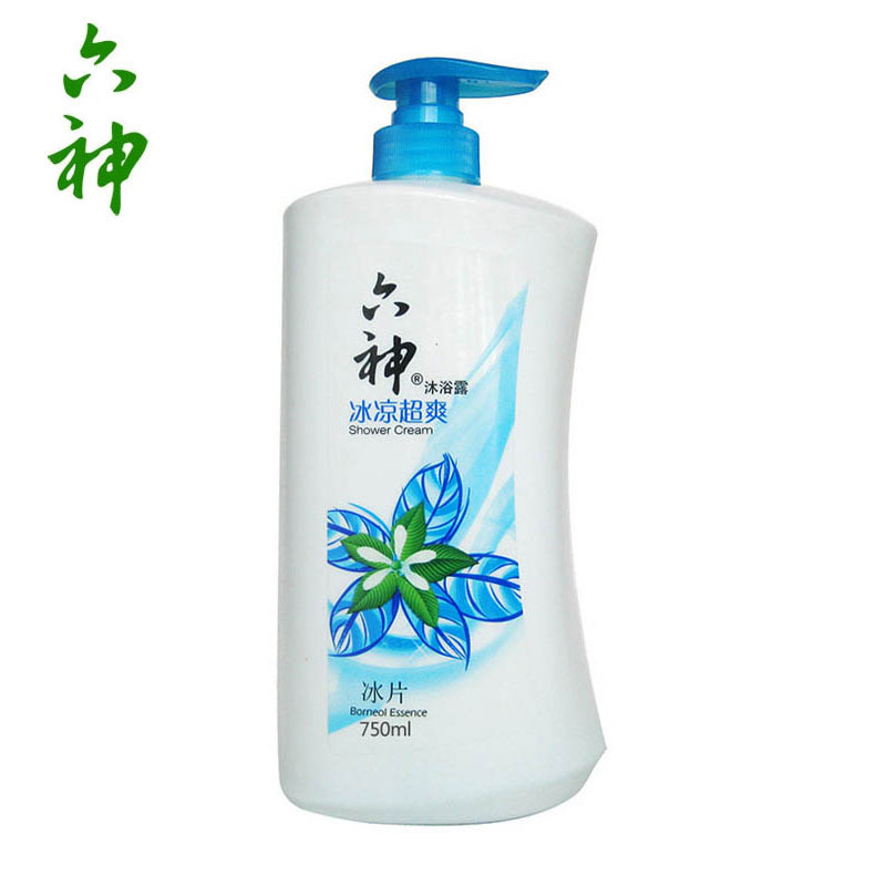 六神沐浴露 冰凉超爽(冰片)750ml 沐浴露 江浙沪皖包邮