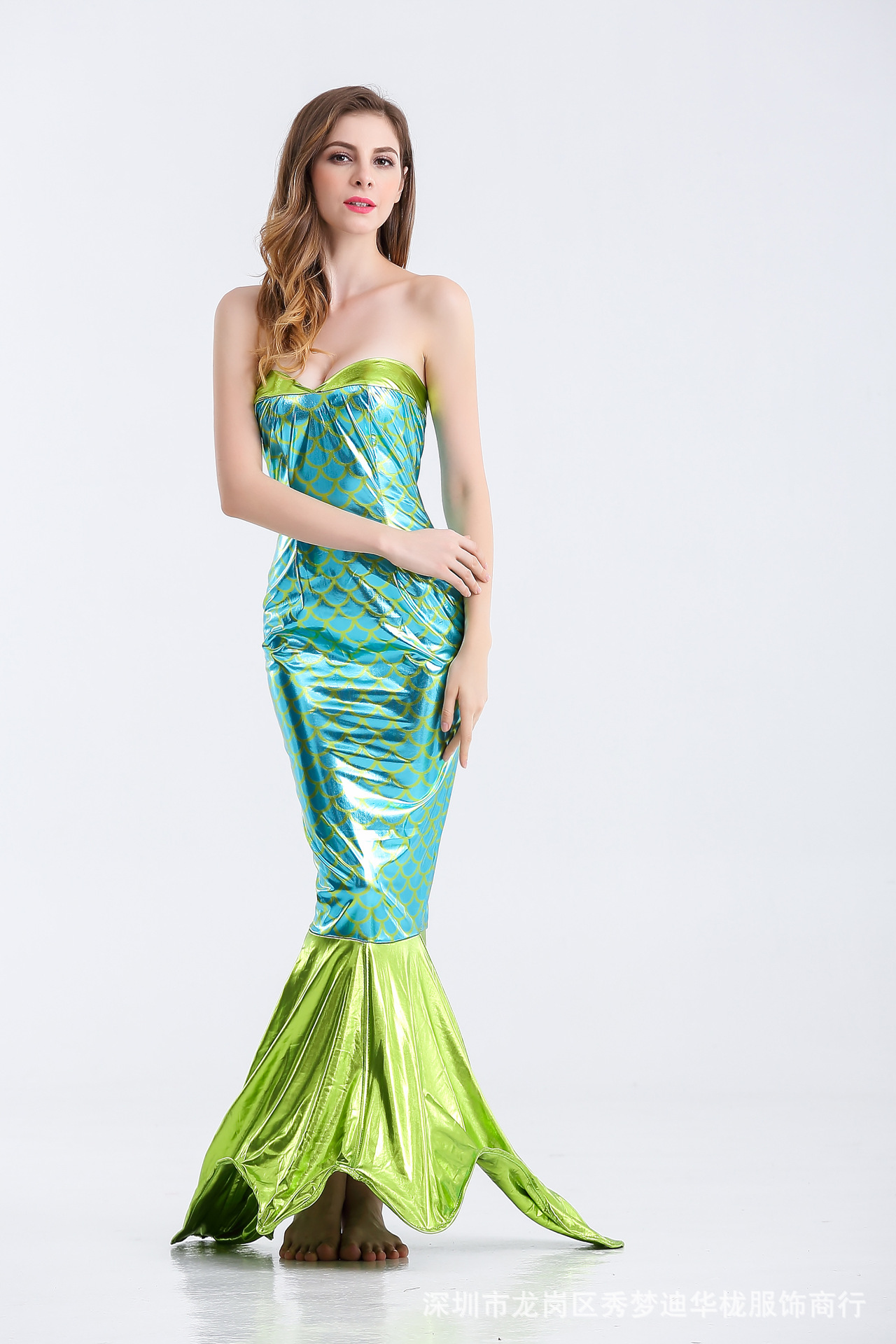 新款万圣节服装女成人美人鱼服装人鱼小姐公主酒吧走秀演出服装