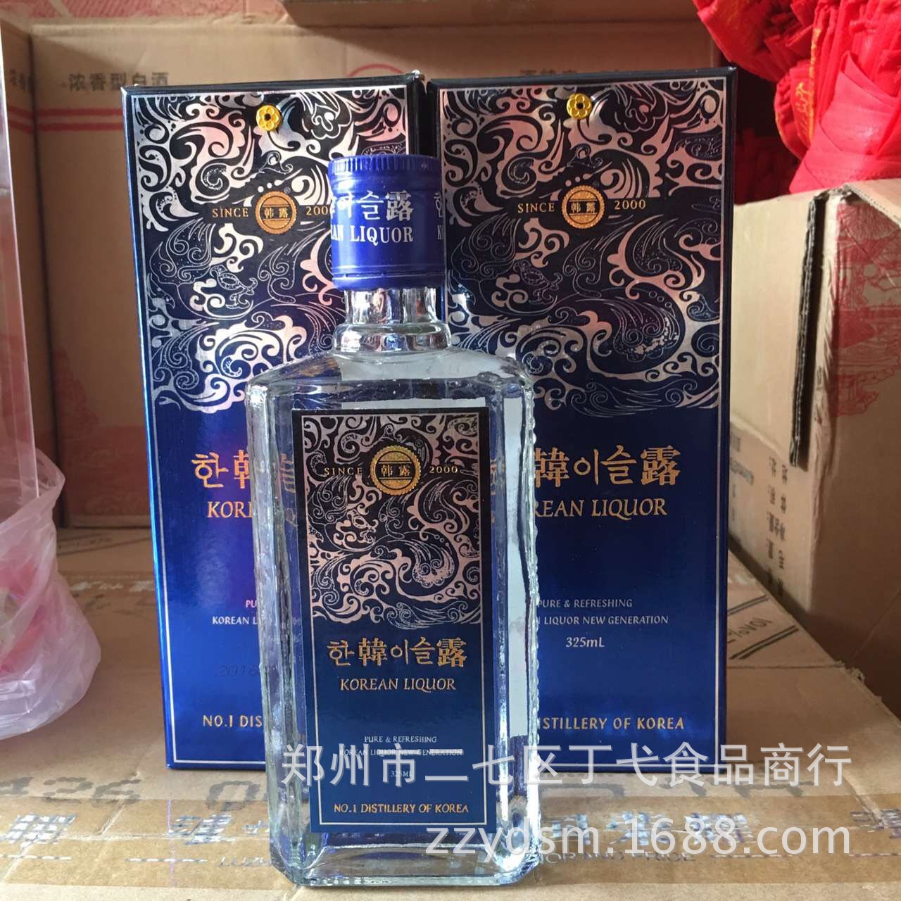 韩国原装进口白酒韩露兰贵人烧酒清酒52*325ml郑州低价批发