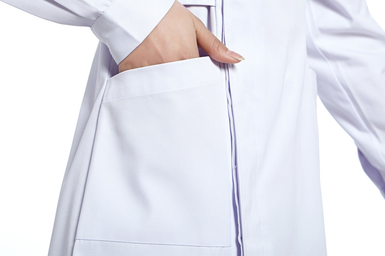 新颖医用护士服医生服白大褂长袖定做实验室工作服美女写真集1