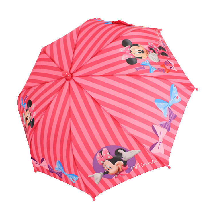 总代批发热销可爱米奇老鼠卡通长柄儿童伞红色小女生公主生日礼物