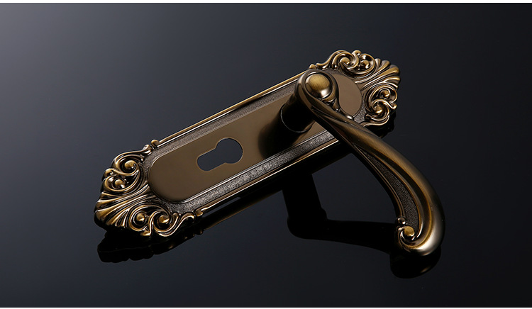 多规格多样式锌合金816-a82黄古泡铜执手锁 家庭办公门锁 货源足