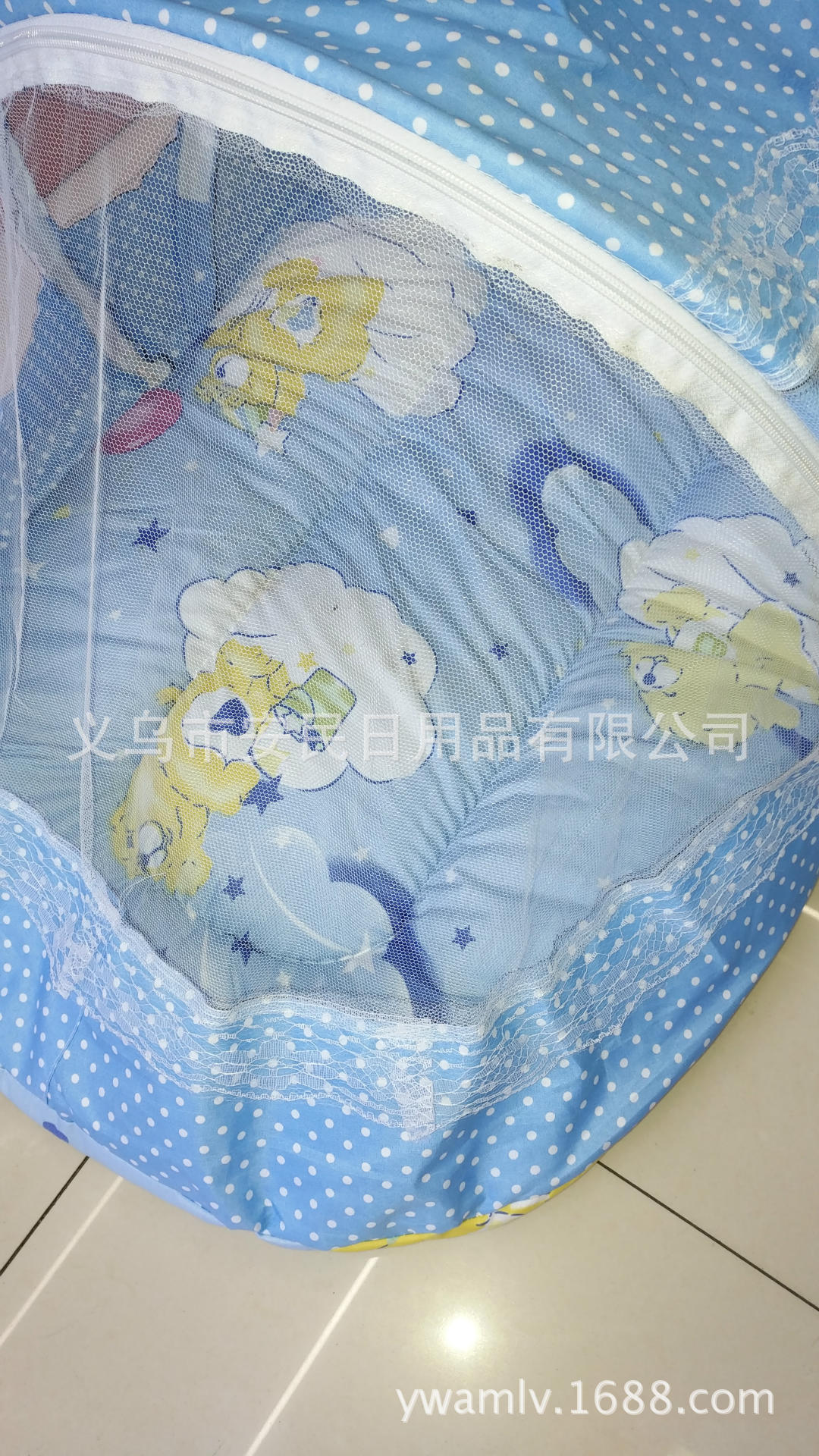 New Children's Mosquito Net/Foldable Crib Mosquito Net/Mongolian Bag-Free Baby Mosquito Net Factory Direct Sales