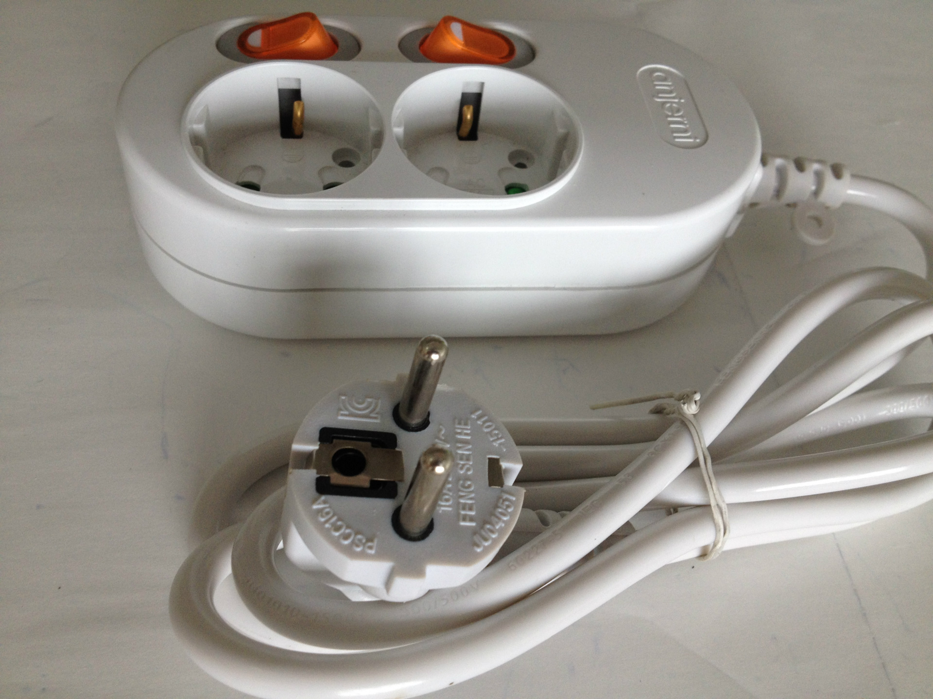 接线插座-欧标排插欧式接线板欧规插排德式插线板韩国德国插座二位独