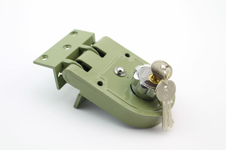 实力牌老虎锁双锁头保险门锁老式双扇门扣锁外装门锁老式防盗锁