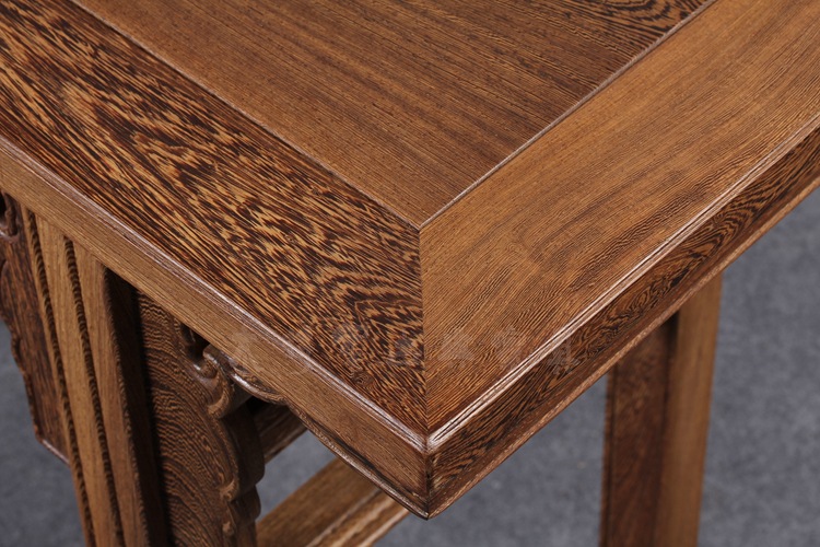 红木鸡翅木家具 玄关桌案几 实木供桌 中式古典 平头案台 批发