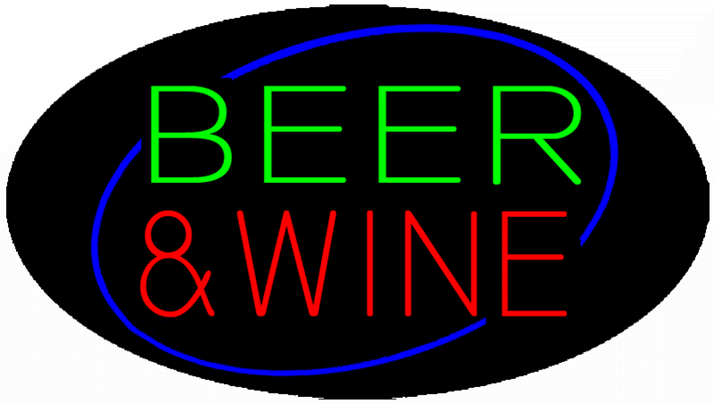 beer wine闪动画面 led霓虹灯广告牌 黑色亚克力酒吧形象墙定制