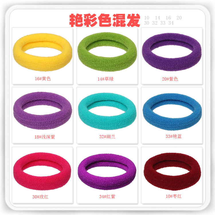 Tiktok 100 Bagged Rubber Band Seamless High Elastic Hair Band Nylon Towel Ring DIY Decorative Headdress Accessories Small Gift