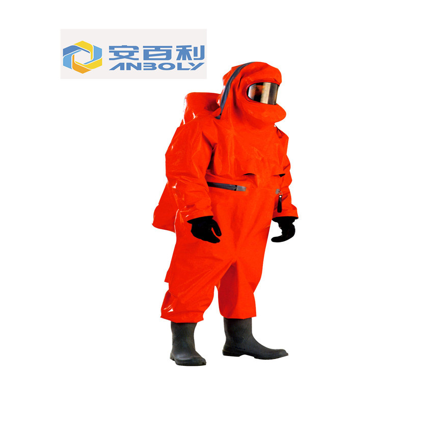 消防防化服 连体防化服 耐酸碱防化服 气密式拉链全封闭防化服