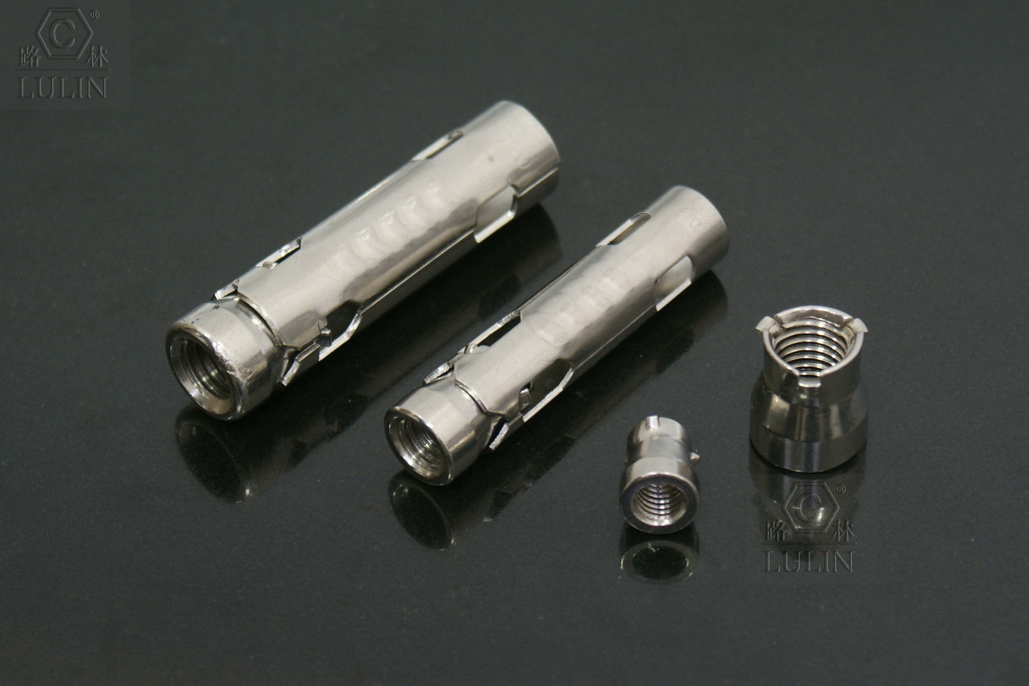 不锈钢201三片式内膨胀 鱼鳞管 m6 m8 m10 m12