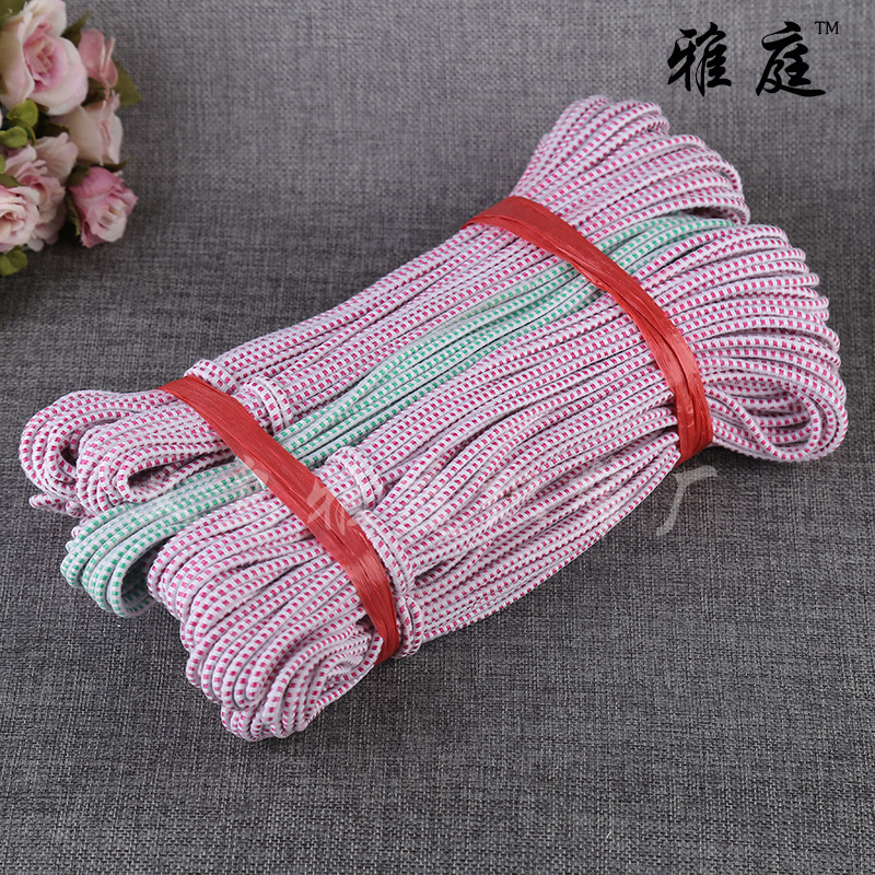 彩色老式橡胶圆松紧带弹力绳服装纺织辅料现货批发厂家定制