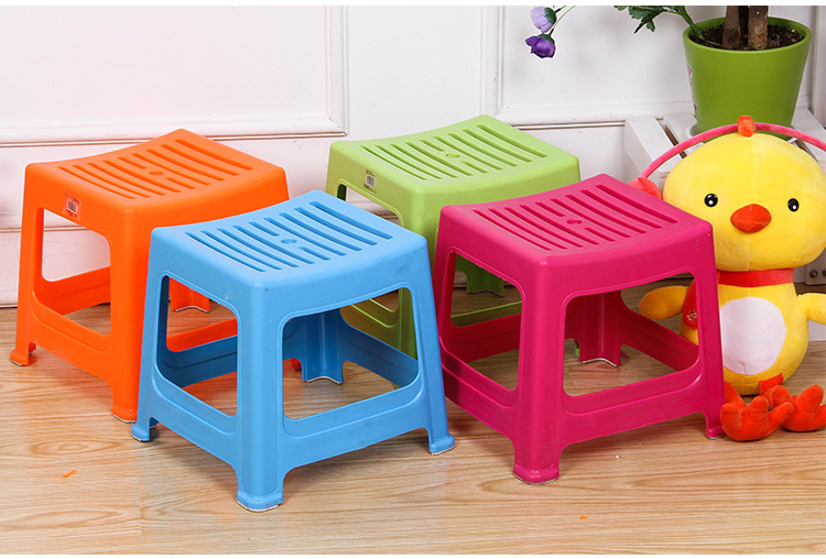 厂家加工空调凳 塑料小板凳 加厚防滑条纹塑料凳子洗脚凳