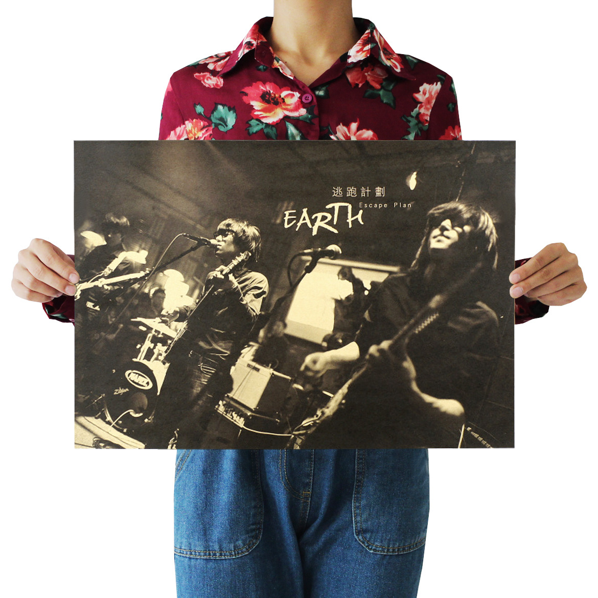 逃跑计划复古英文牛皮纸摄影海报宿舍酒吧咖啡馆室内装饰贴画