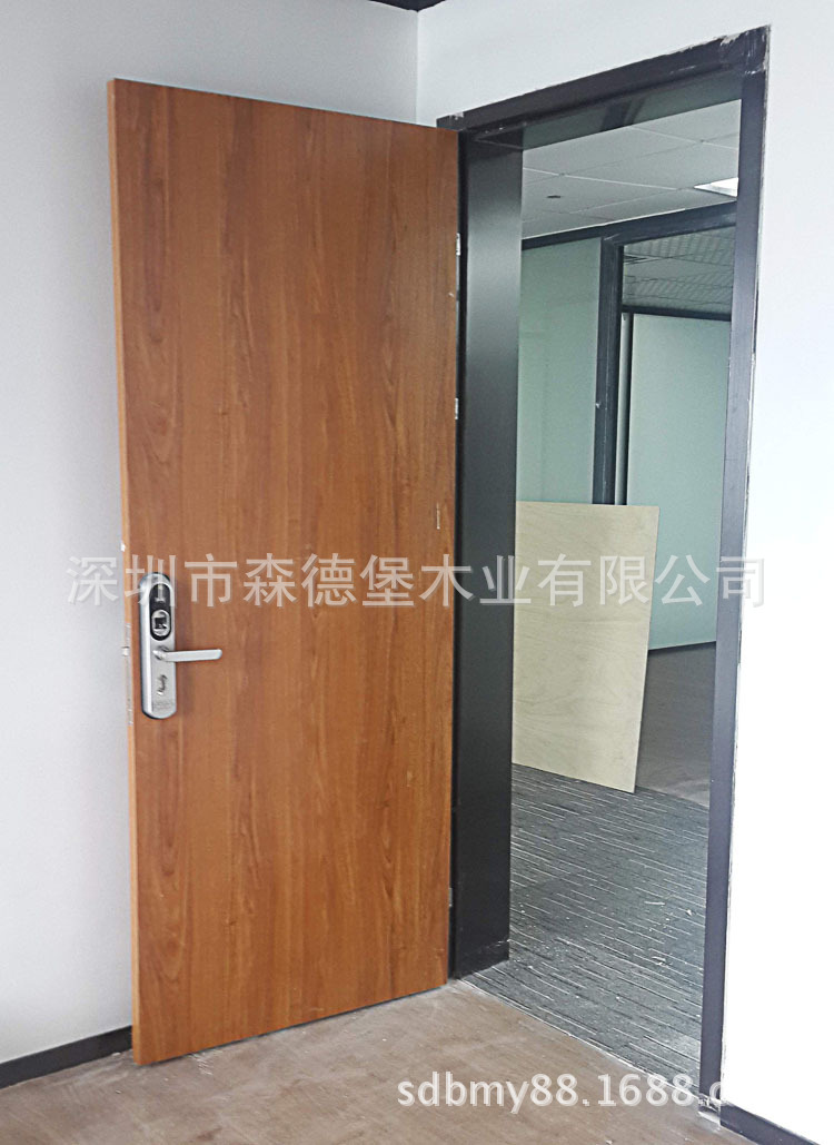 厂家专业订制安装办公室木门会议室门不锈钢