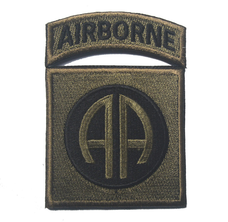 airborne美国101空中突击师aa臂章 军迷魔术贴徵章
