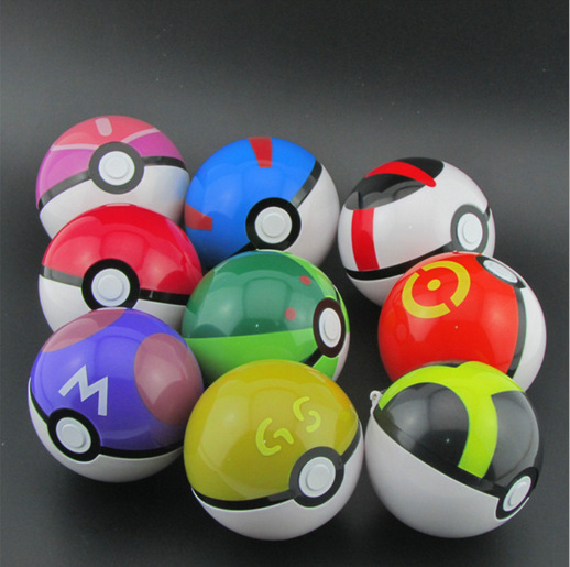 神奇宝贝精灵球7cm 动漫摆件玩具宠物小精灵口袋妖怪怪兽公仔