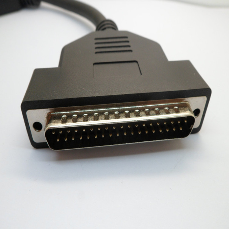 来图来样制作大对数db37串口线db37针自动化设备连接线黑色