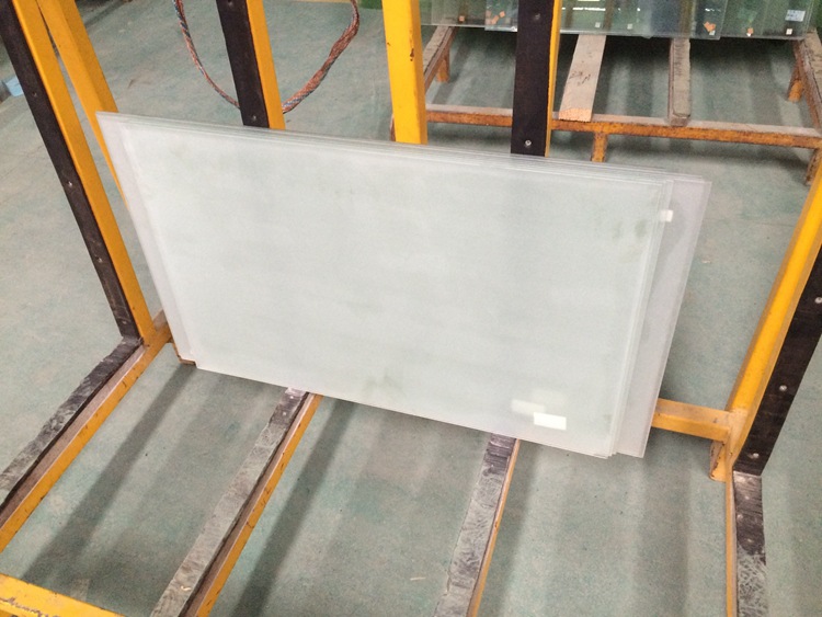 华明玻璃工艺加工 钢化磨砂玻璃蒙砂玻璃药砂玻璃喷砂玻璃定做