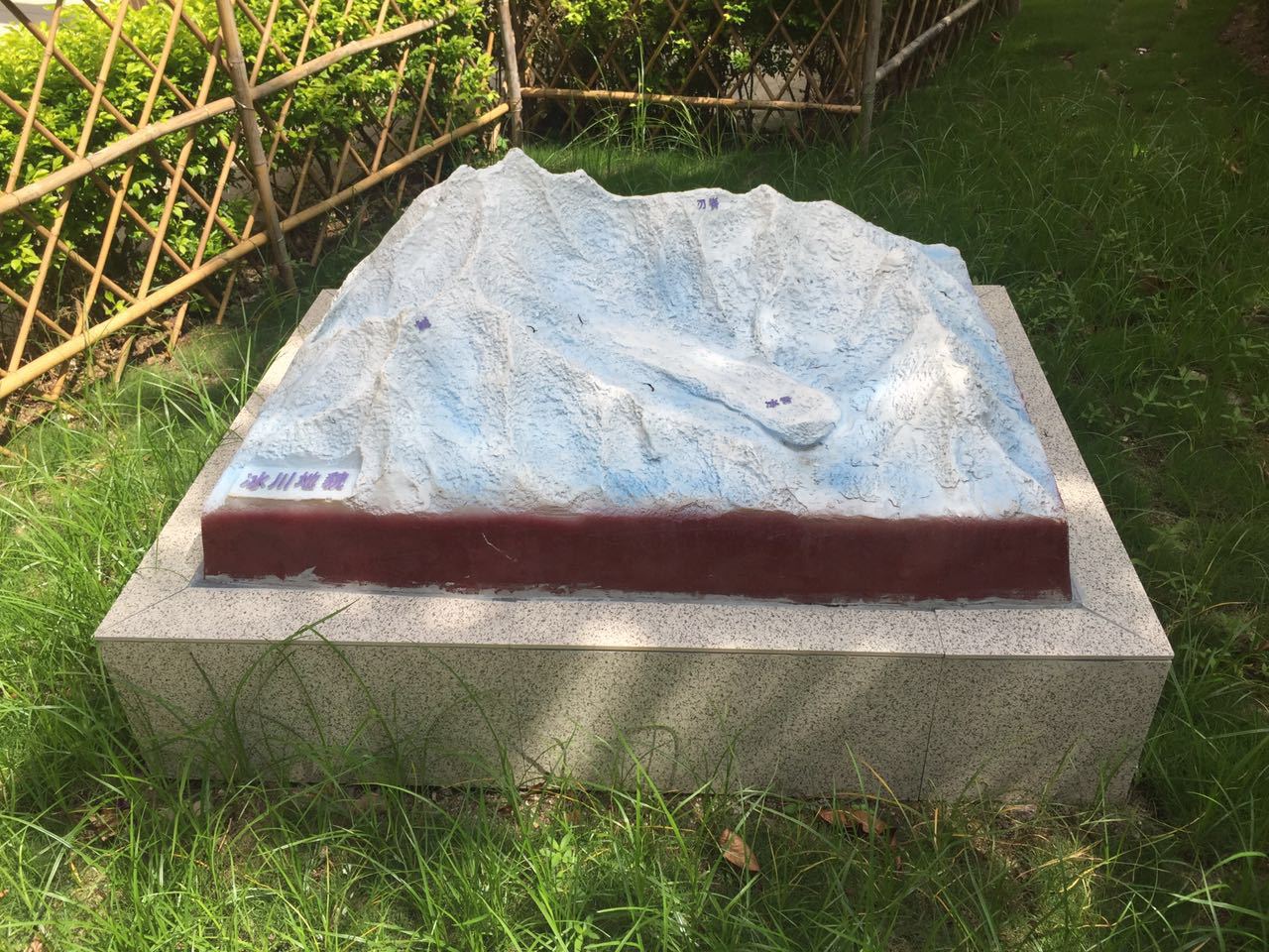 地理园(室外)冰川地貌模型