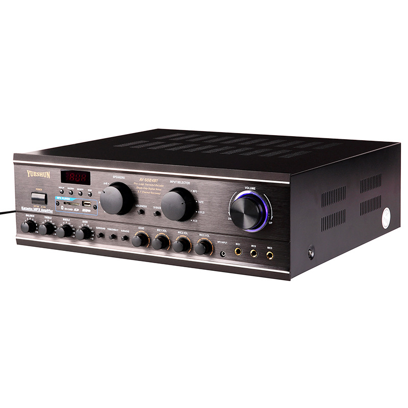 厂家批发av功放专业大功率功放机家用ktv立体声功放机