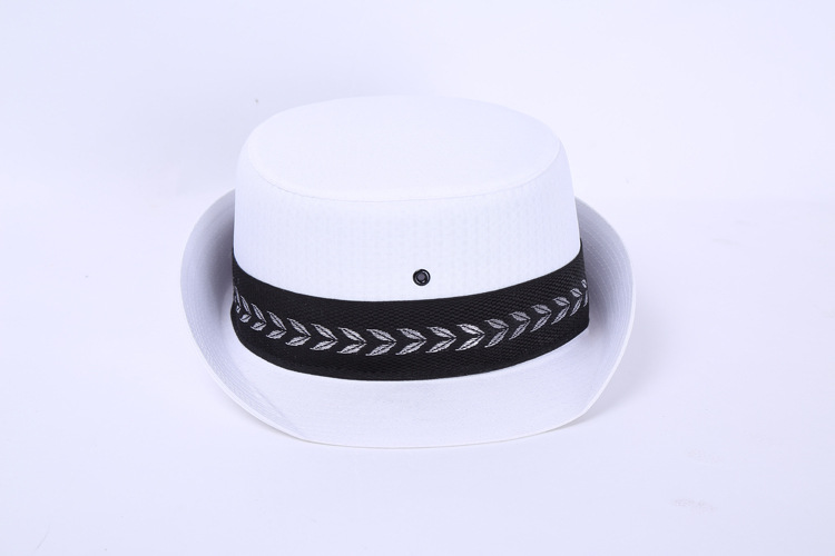 女式白色卷边帽女士保安帽子协管治安大檐女帽女款保安帽