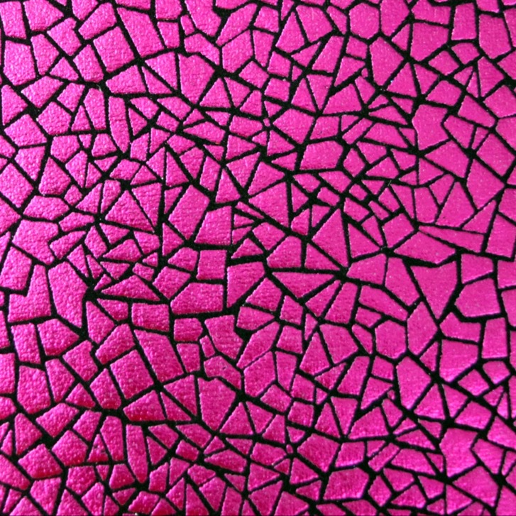 新潮款高质量植绒布发泡烫金碎玻璃时尚闪光鞋材面料