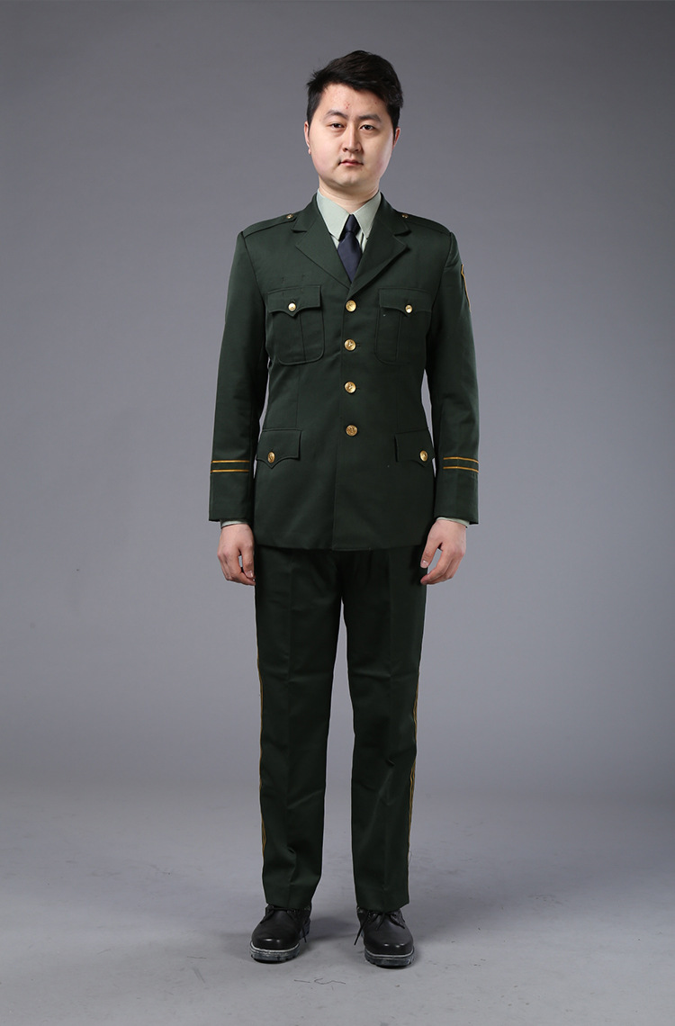 wj干部春秋常服套装 劳保工作服工作制服
