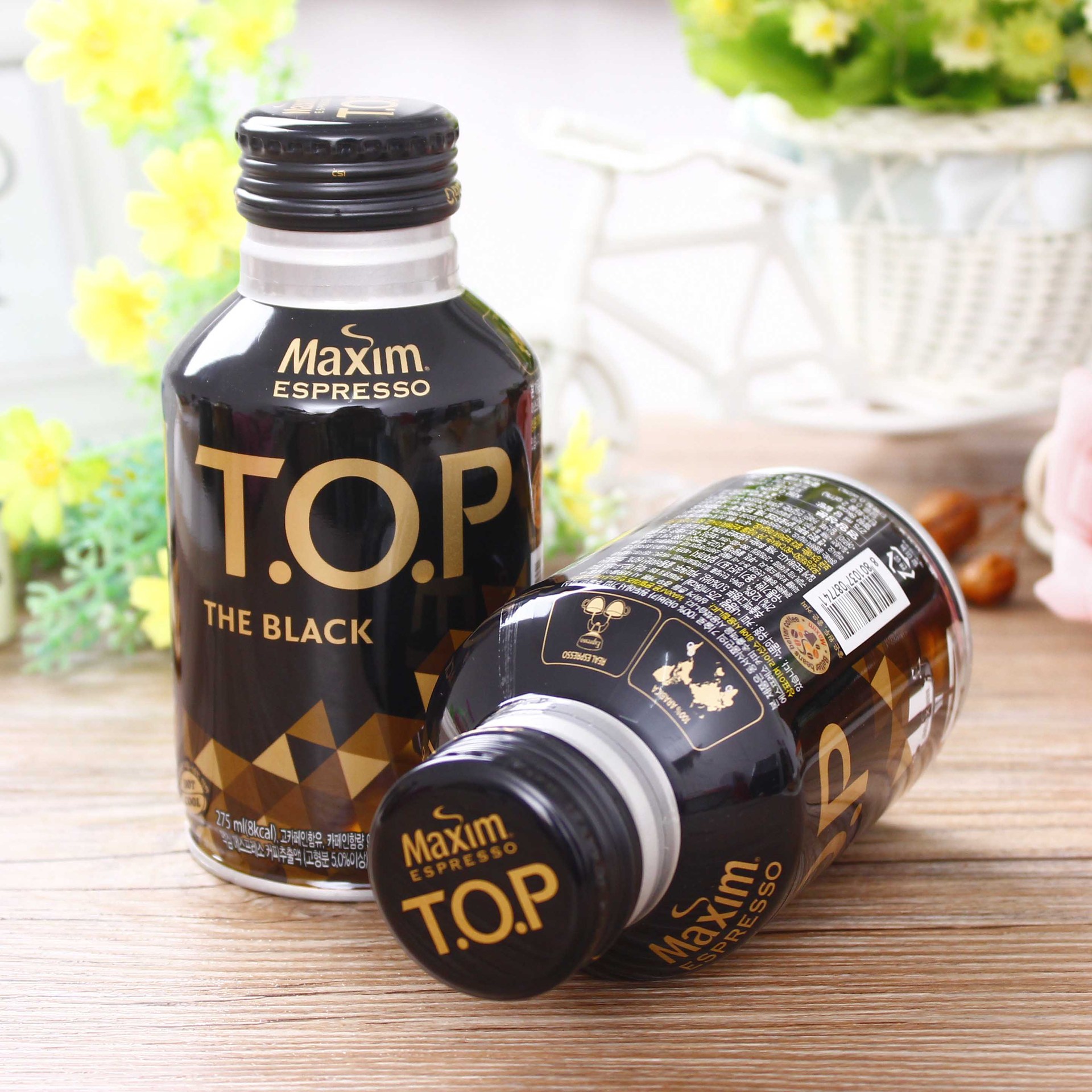 韩国进口零食品冲饮品批发麦馨top咖啡275g 四种口味摩卡拿铁甜黑