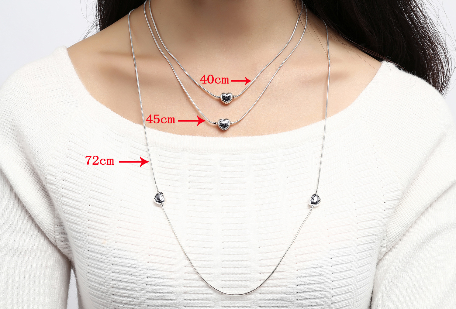 创意款925纯银项链高品质款diy多功能女项链45cm批发