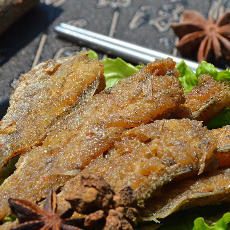 舟山特产海鲜零食 香酥小黄鱼 即食香辣烤黄花鱼 厂家整箱批发