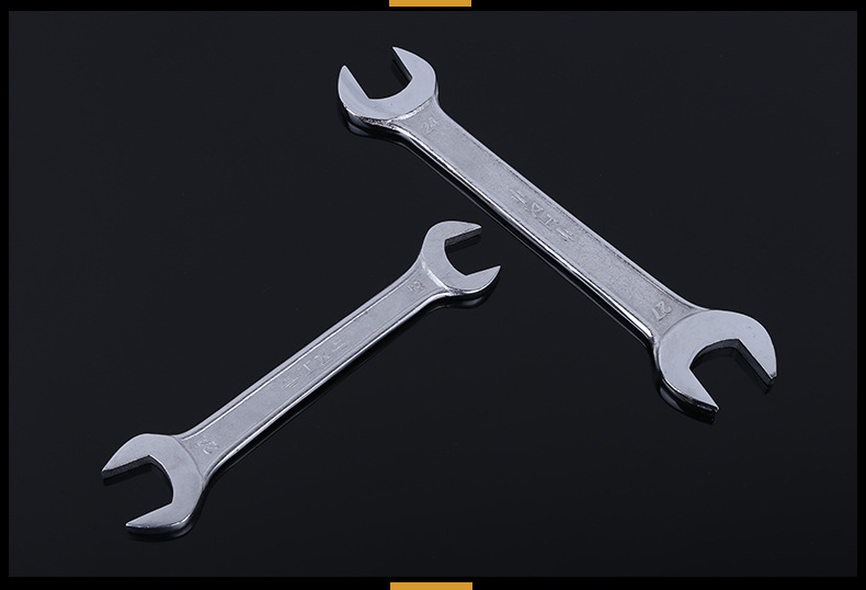 开口扳手 铬钒钢抛光双头开口扳手 镜面叉口开口呆扳手-阿里巴巴